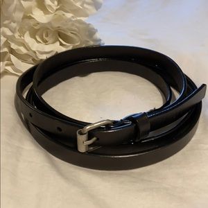All saints double wrap black belt